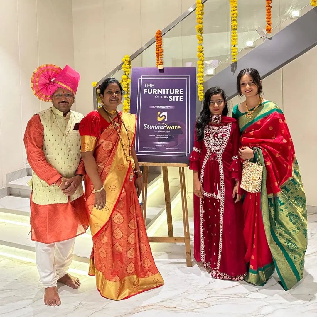 A STUNNERWARE handover — the client family at their completed home