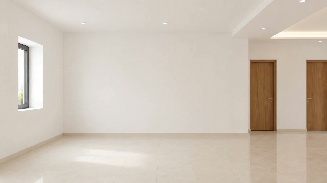 Empty room before the kitchen is installed
