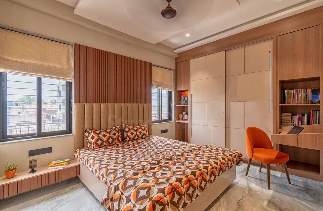 Bedroom, wardrobe and study — Wardrobe, Study unit, Headboard